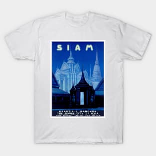 Vintage Travel Poster Siam T-Shirt